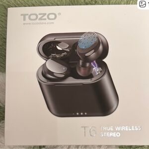 T6 True Wireless Stereo Earbuds - Black
